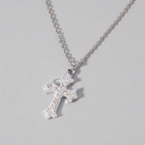 สร้อยคอเงิน จี้ผีเสื้อประดับคริสตัล สวยหรู น่ารัก