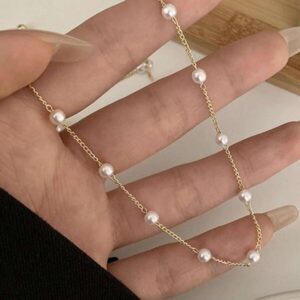 สร้อยคอทอง โซ่เล็กสามเส้น มินิมอล สวยเรียบ