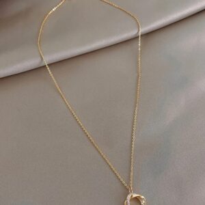 สร้อยคอทอง จี้วงกลมเล็ก มินิมอล สไตล์เกาหลี